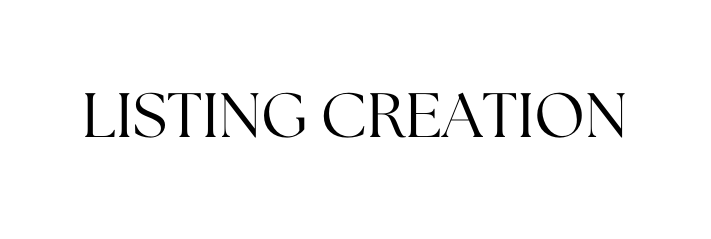 LISTING CREATION